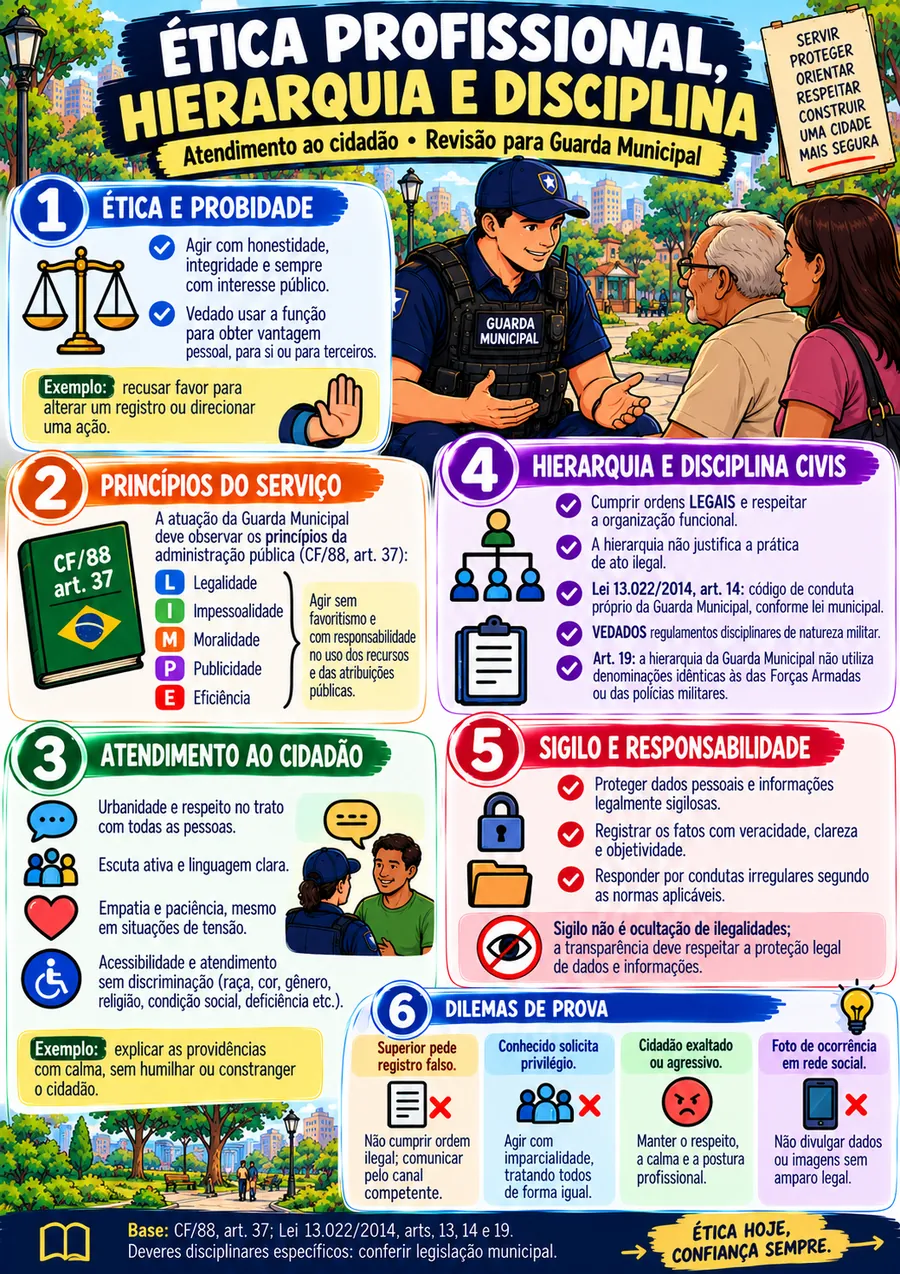 Ficha desenhada: Ética, Hierarquia e Disciplina