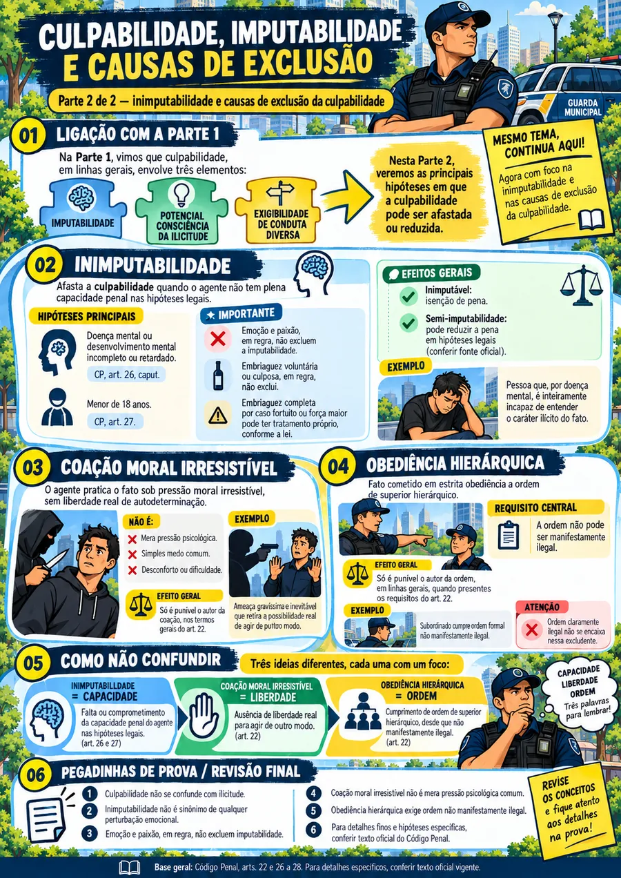 Ficha desenhada: Direito Penal · Culpabilidade