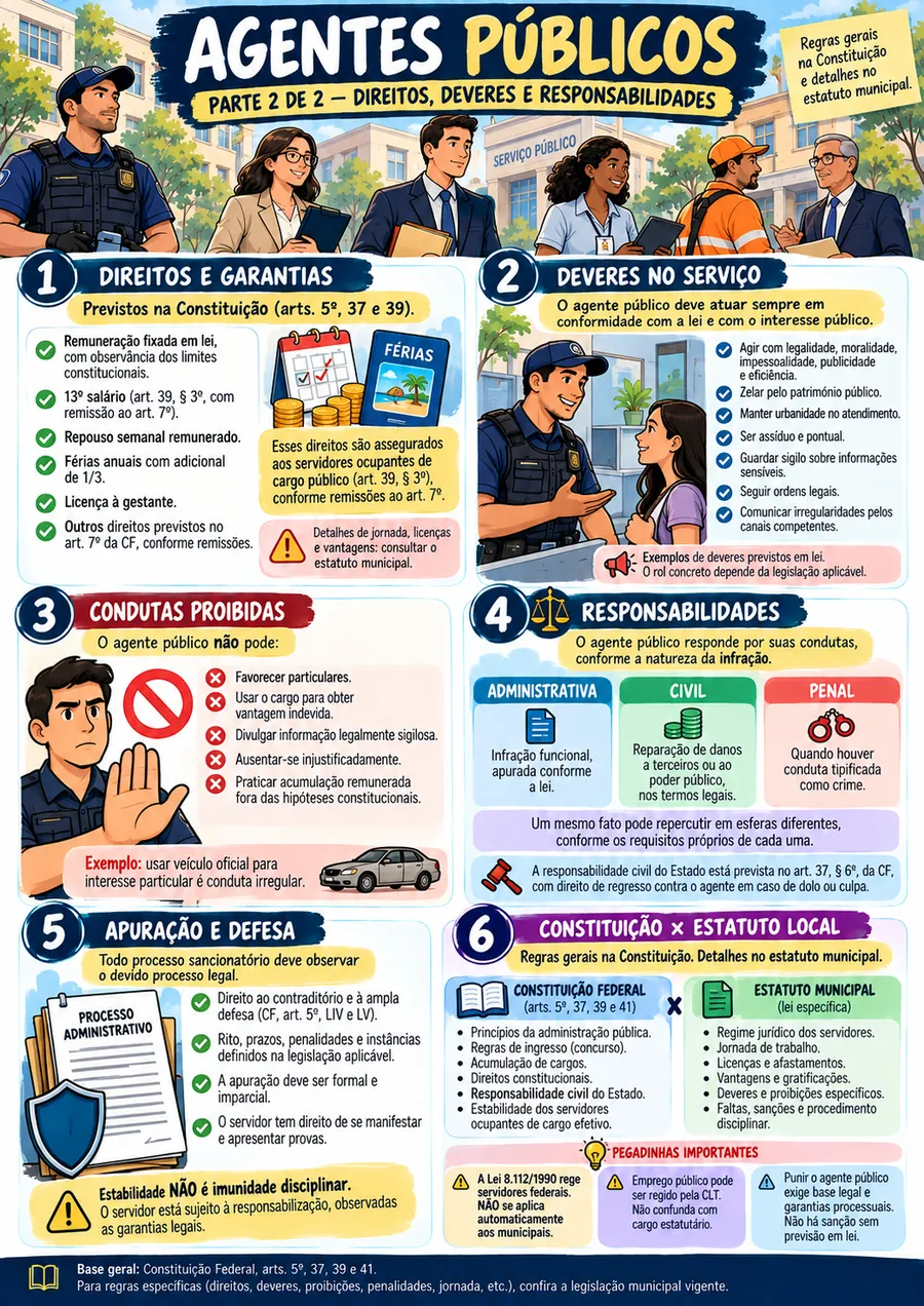 Ficha desenhada: Direito Administrativo · Agentes Públicos